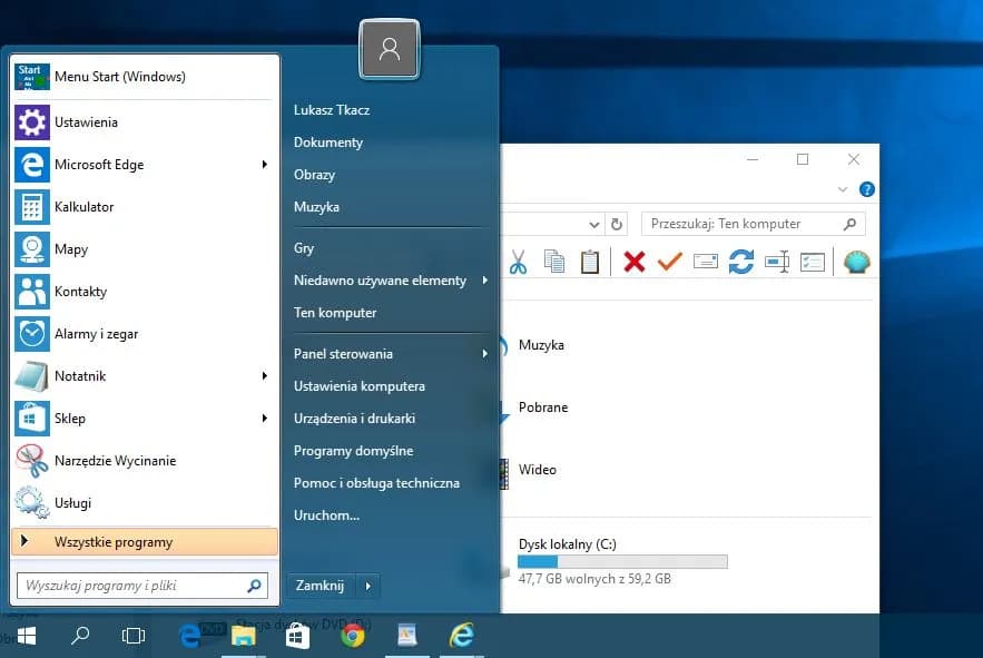 Jak wyłączyć kafelki w Windows 10 i przywrócić klasyczny wygląd Jak wyłączyć kafelki w Windows 10 i przywrócić klasyczny wygląd